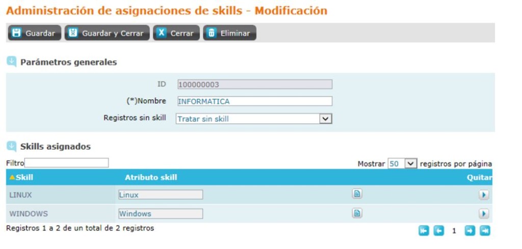 Administración de asignaciones