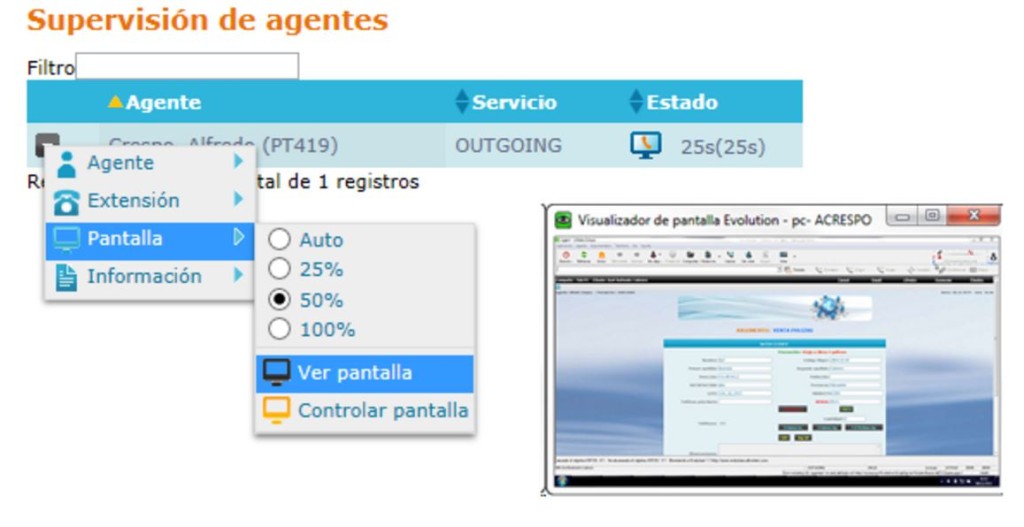 Supervisión de agentes